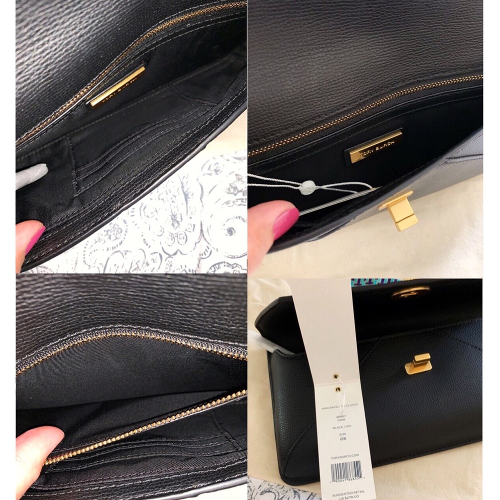 ❌SOLD❌NWT Tory Burch Kira Envelope Clutch Bag - Picture 5 of 8